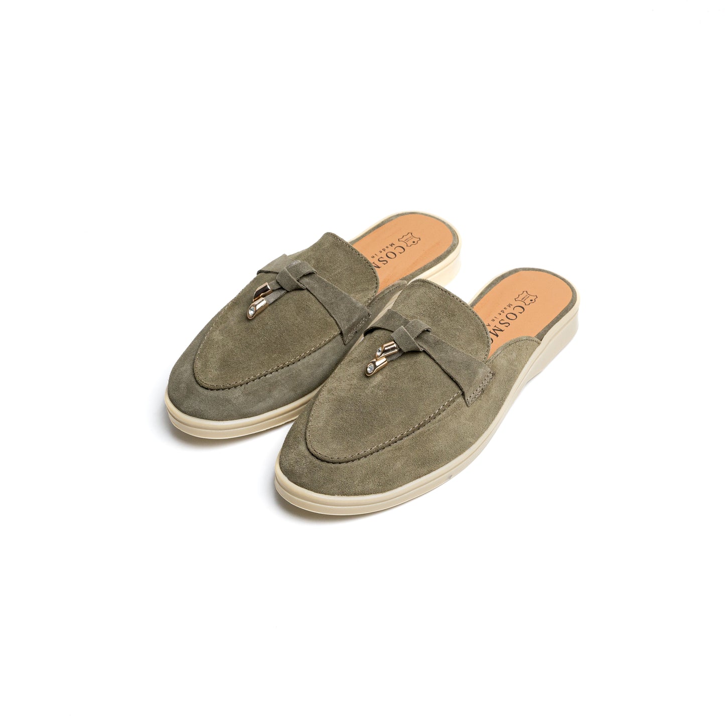 Estiva Marron Nubuck Cuir Véritable