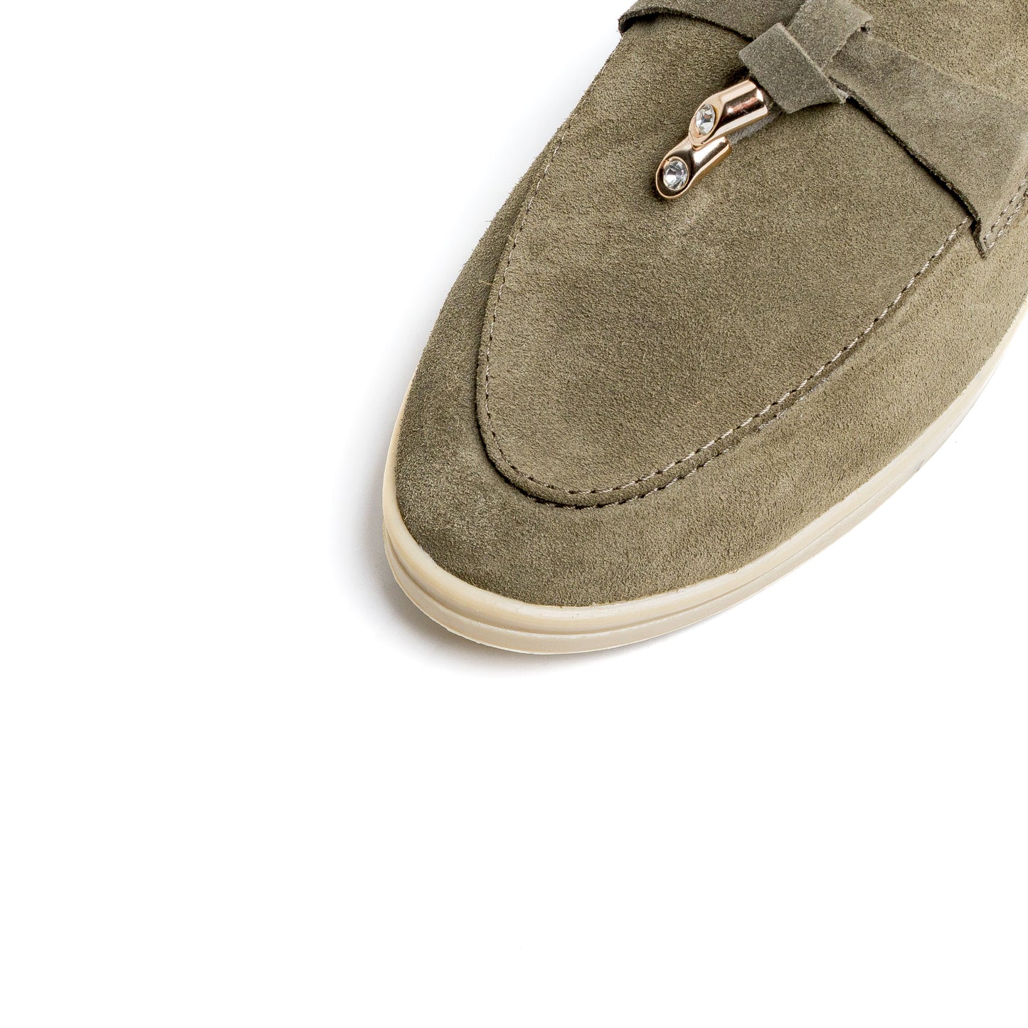 Estiva Vert Olive Cuir Véritable