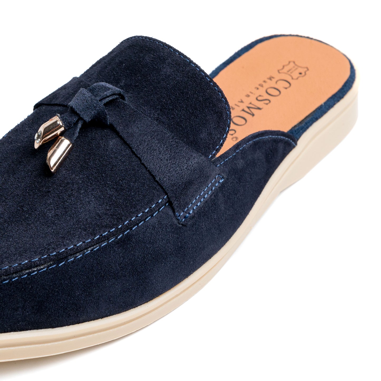 Estiva Bleu Rois Cuir Véritable