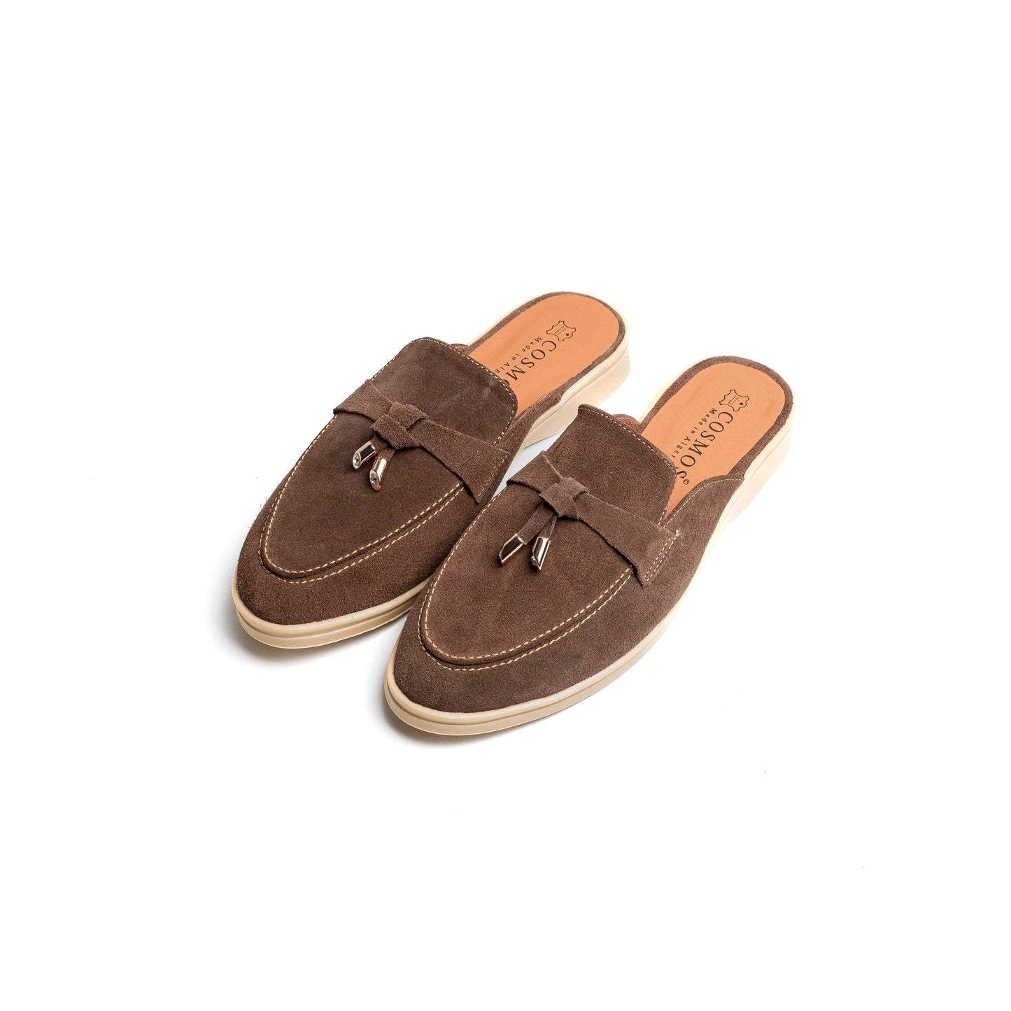 Estiva Marron Nubuck Cuir Véritable