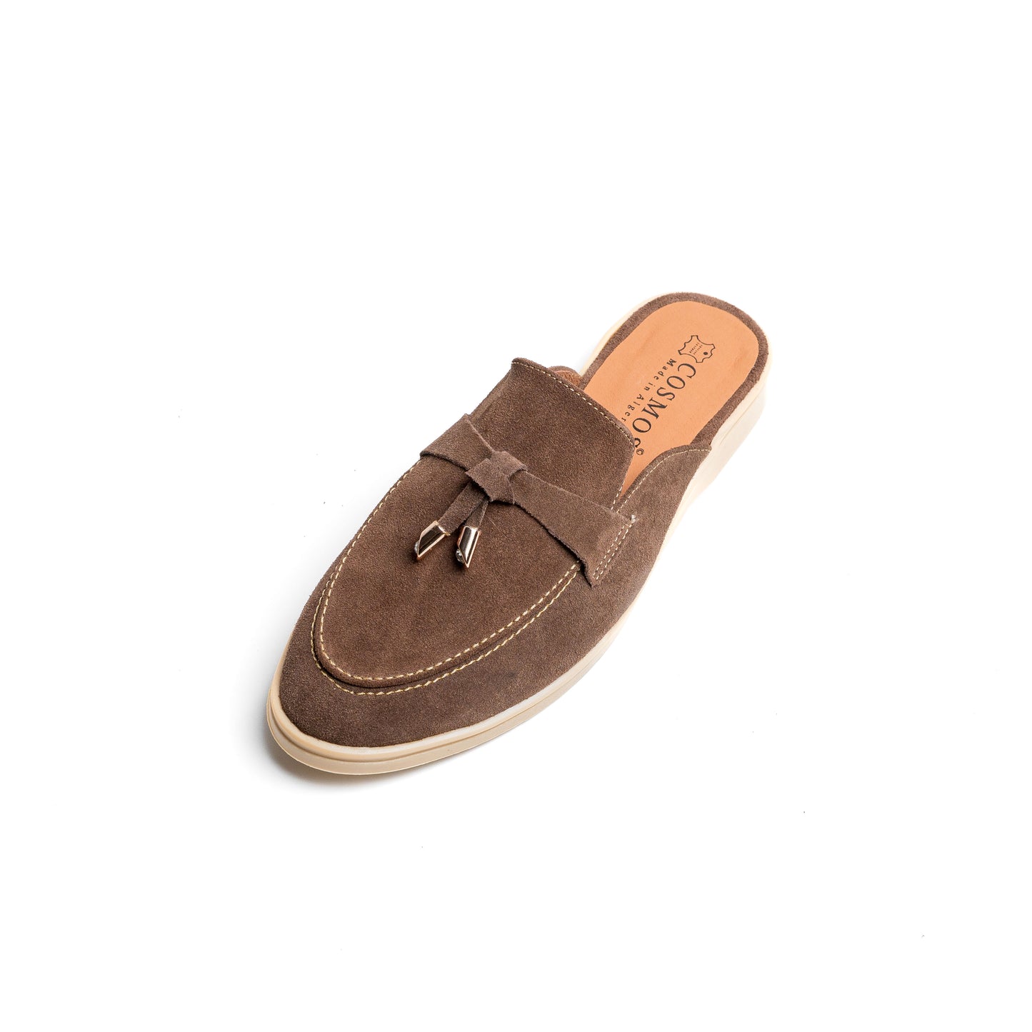 Estiva Marron Nubuck Cuir Véritable