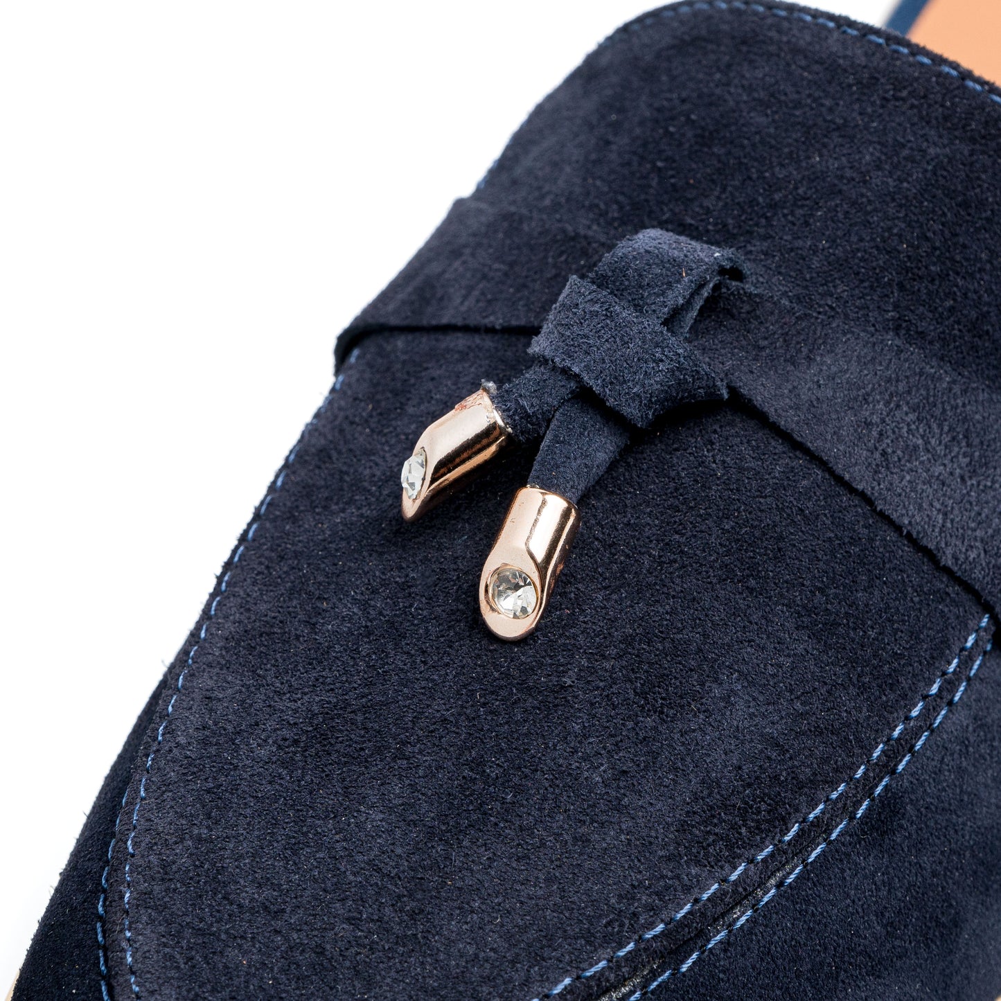 Estiva Bleu Rois Cuir Véritable
