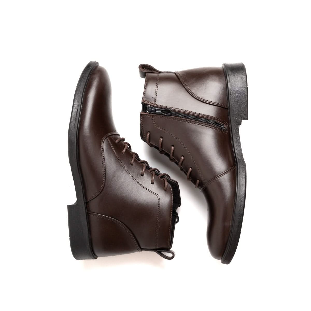 Boots Derby Noir | Le cuir brut pour ceux qui marchent dans la boue avec classe | - Cosmos - Algerie