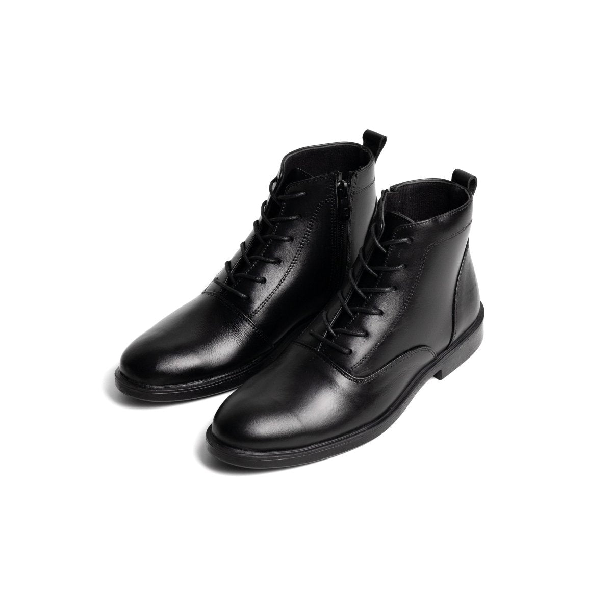 Boots Derby Noir | Le cuir brut pour ceux qui marchent dans la boue avec classe | - Cosmos - Algerie