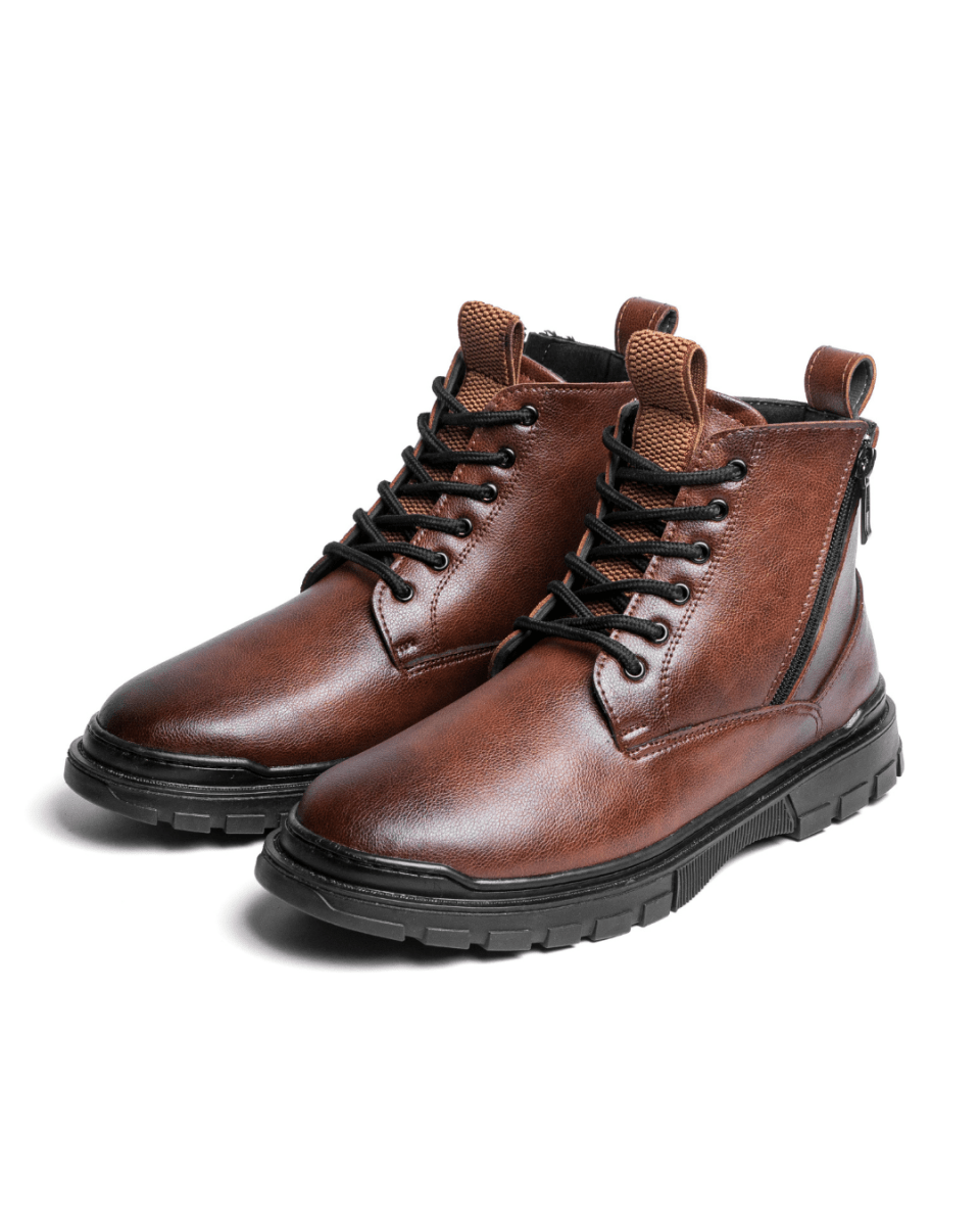 Boots V3 Marron— Solidité, style & audace - Cosmos - Algerie