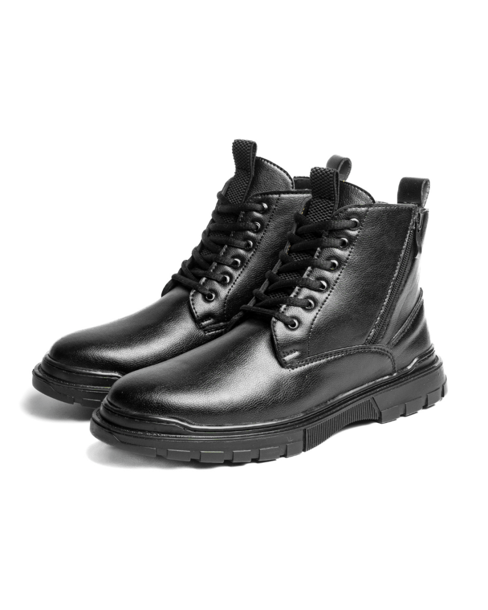 Boots V3 Noire — Solidité, style & audace - Cosmos - Algerie