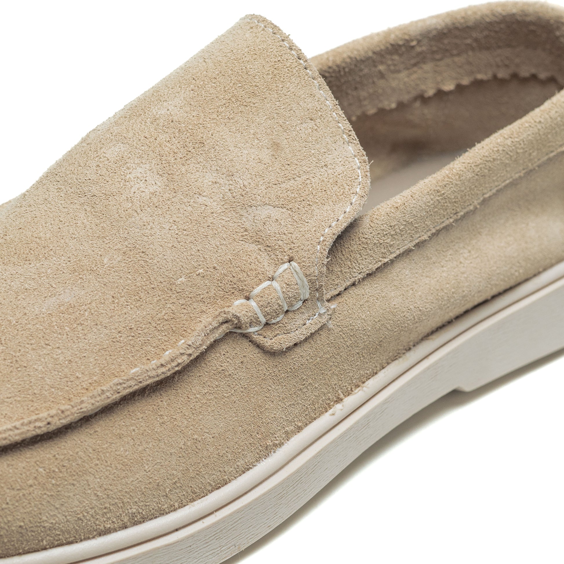 Cosmos Alviero Beige Écru  - Véritable Daim