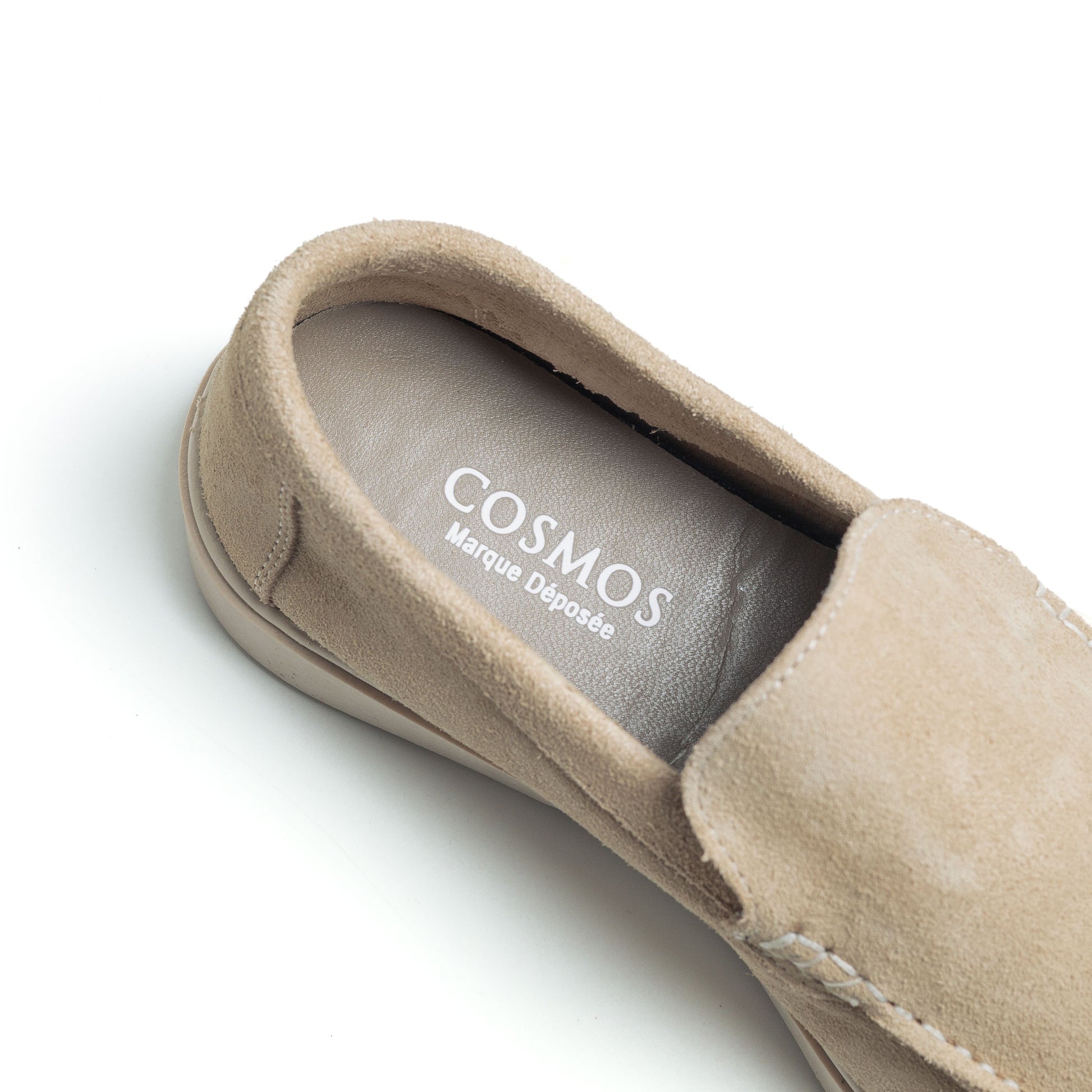 Cosmos Alviero Beige Écru  - Véritable Daim
