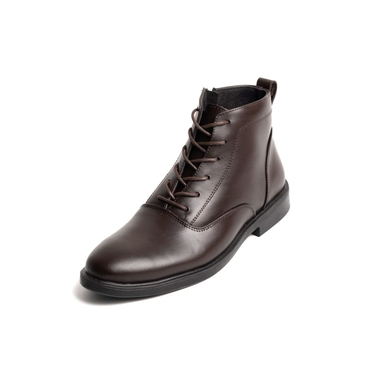Image of Boots Derby Marron | Le cuir brut pour ceux qui marchent dans la boue avec classe | - Cosmos - Algerie