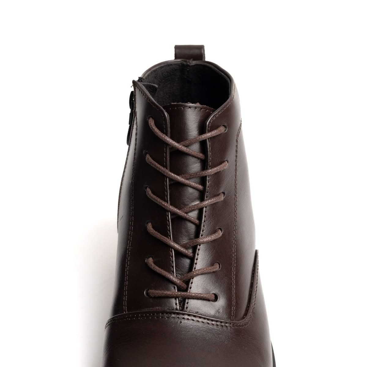 Image of Boots Derby Marron | Le cuir brut pour ceux qui marchent dans la boue avec classe | - Cosmos - Algerie