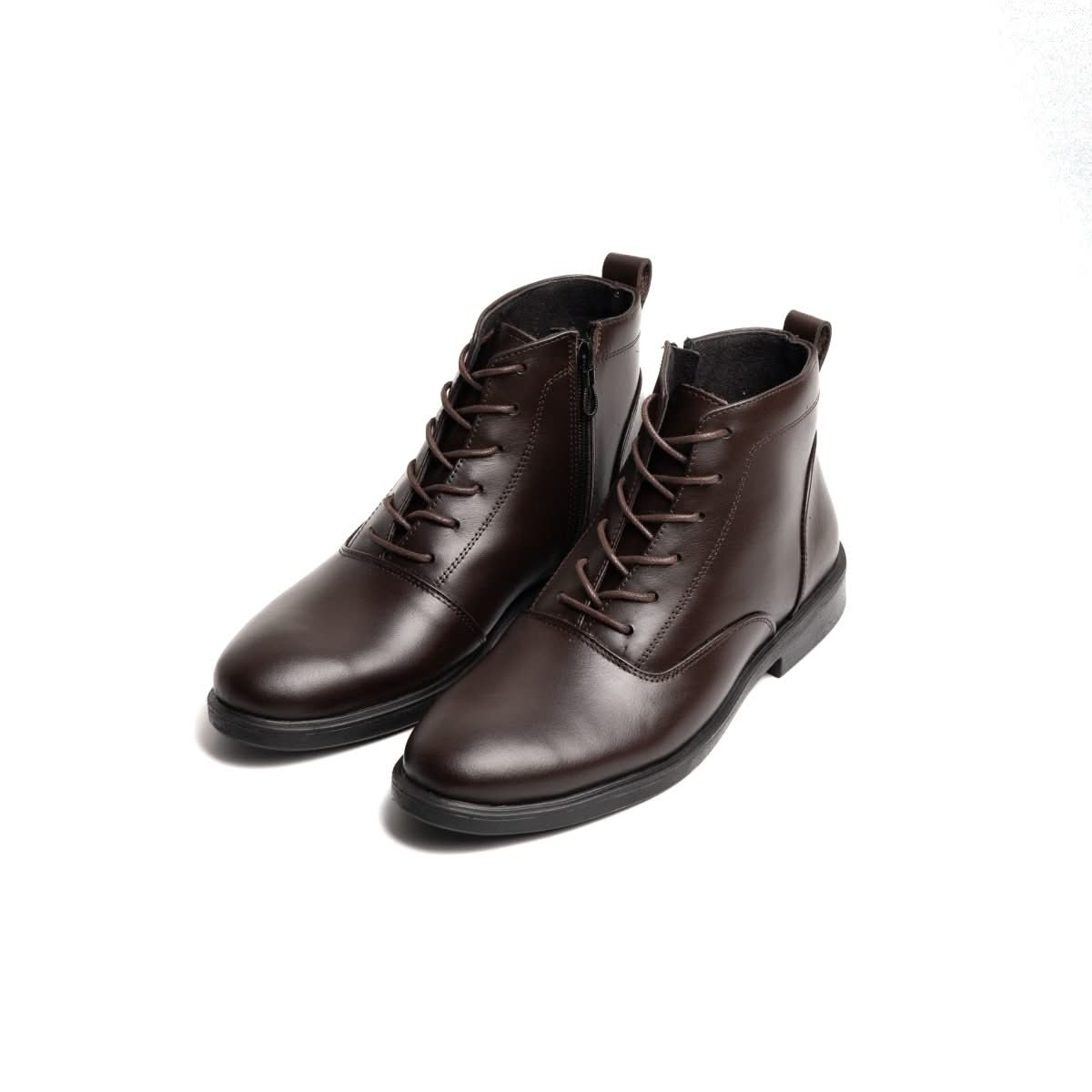 Image of Boots Derby Marron | Le cuir brut pour ceux qui marchent dans la boue avec classe | - Cosmos - Algerie