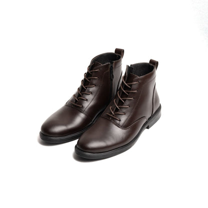 Boots Derby Marron | Le cuir brut pour ceux qui marchent dans la boue avec classe | - Cosmos - Algerie
