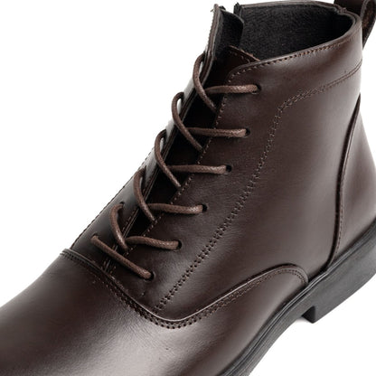 Boots Derby Marron | Le cuir brut pour ceux qui marchent dans la boue avec classe | - Cosmos - Algerie