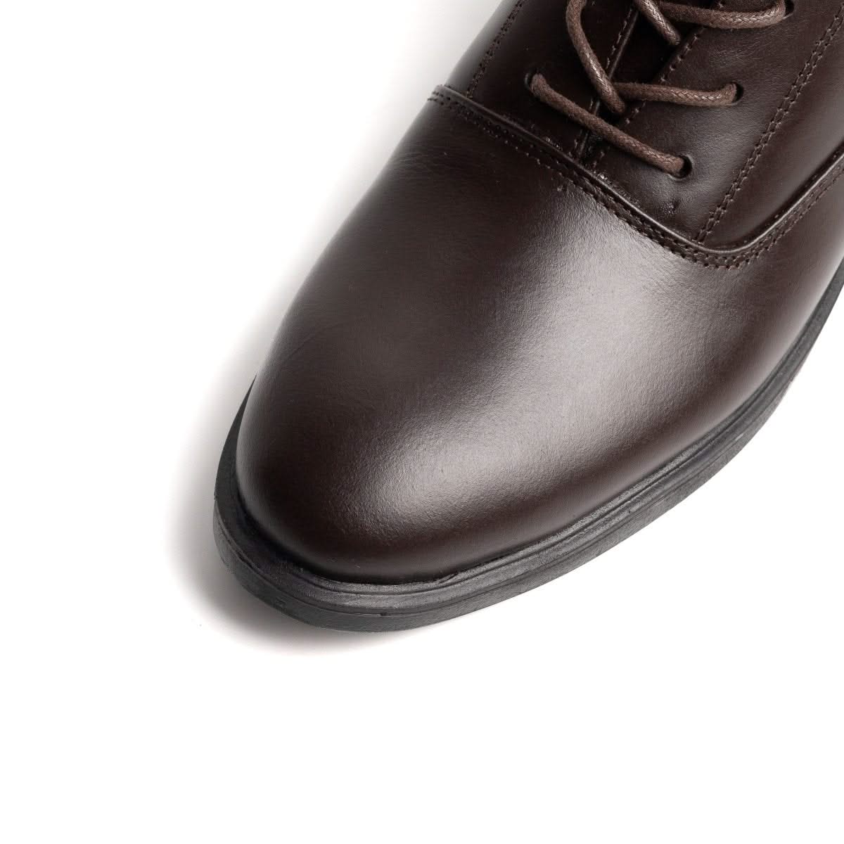 Image of Boots Derby Marron | Le cuir brut pour ceux qui marchent dans la boue avec classe | - Cosmos - Algerie