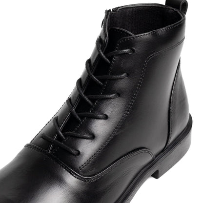 Boots Derby Noir | Le cuir brut pour ceux qui marchent dans la boue avec classe | - Cosmos - Algerie