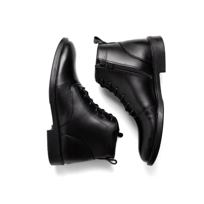 Boots Derby Noir | Le cuir brut pour ceux qui marchent dans la boue avec classe | - Cosmos - Algerie