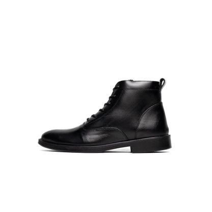 Boots Derby Noir | Le cuir brut pour ceux qui marchent dans la boue avec classe | - Cosmos - Algerie