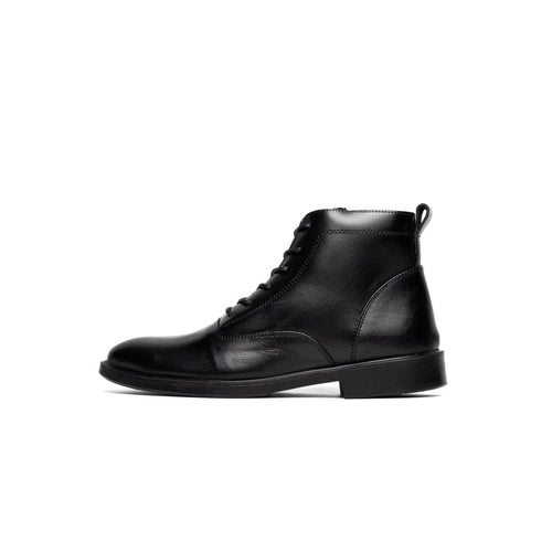 Boots Derby Noir | Le cuir brut pour ceux qui marchent dans la boue avec classe | - Cosmos - Algerie