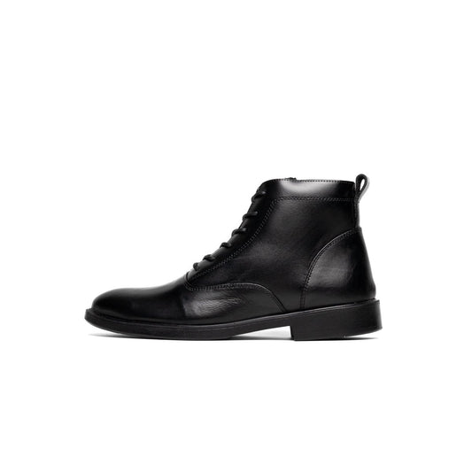 Boots Derby Noir | Le cuir brut pour ceux qui marchent dans la boue avec classe | - Cosmos - Algerie