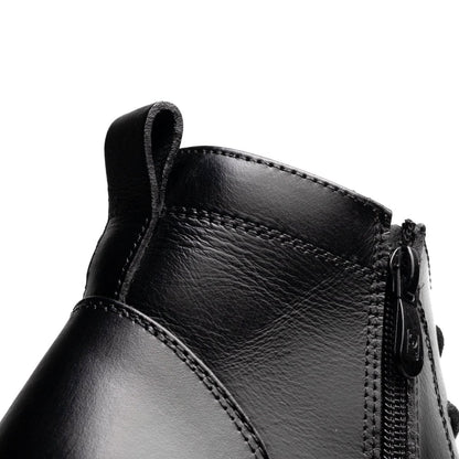 Boots Derby Noir | Le cuir brut pour ceux qui marchent dans la boue avec classe | - Cosmos - Algerie