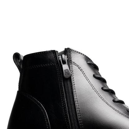 Boots Derby Noir | Le cuir brut pour ceux qui marchent dans la boue avec classe | - Cosmos - Algerie