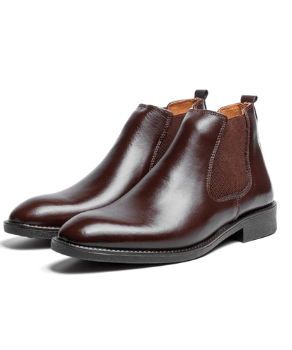 Chelsea Boots Marron - Cuir véritable - Cosmos - Algerie