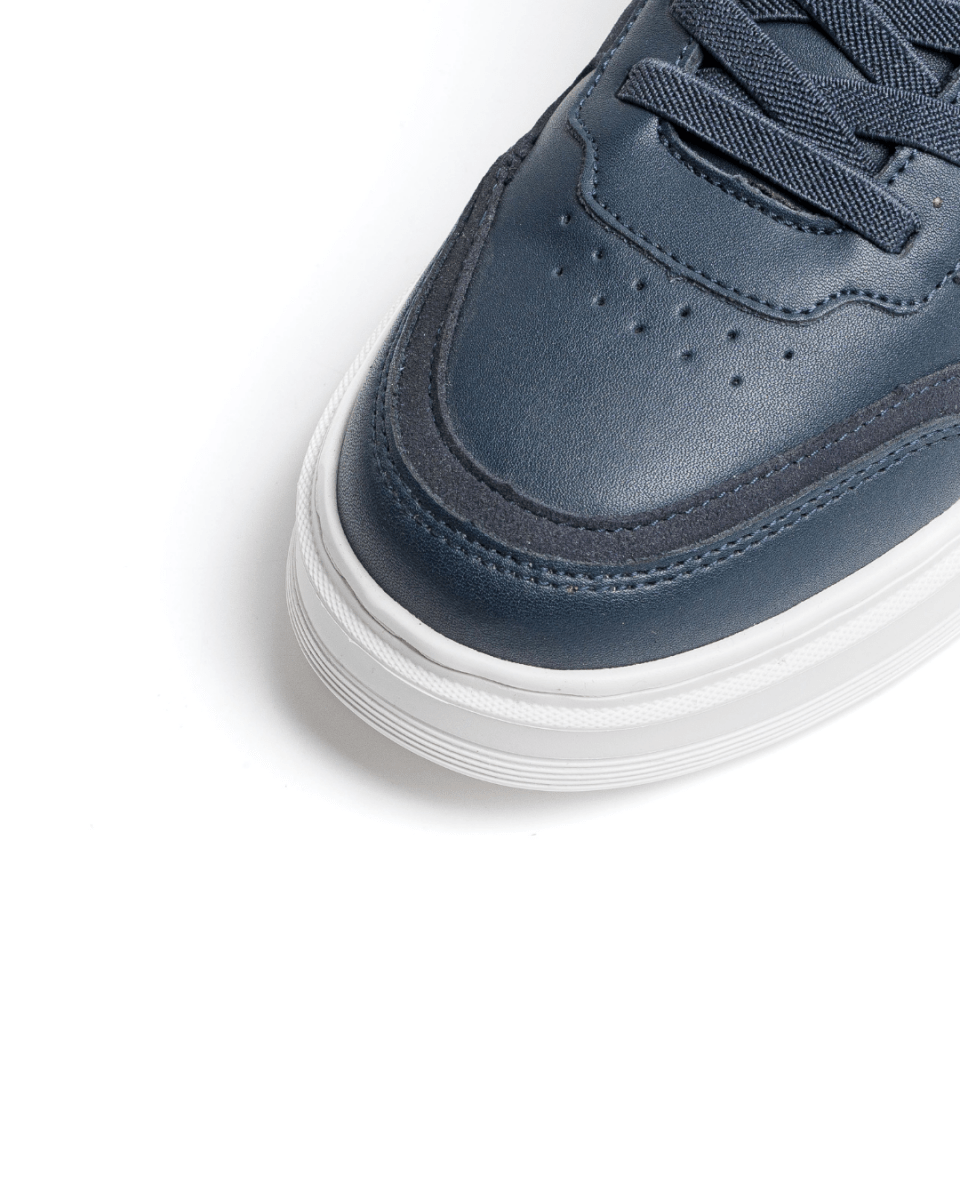 Image of COSMOS PREMIUM 3.0 |BLEU|— La basket en cuir qui élève votre quotidien - Cosmos - Algerie