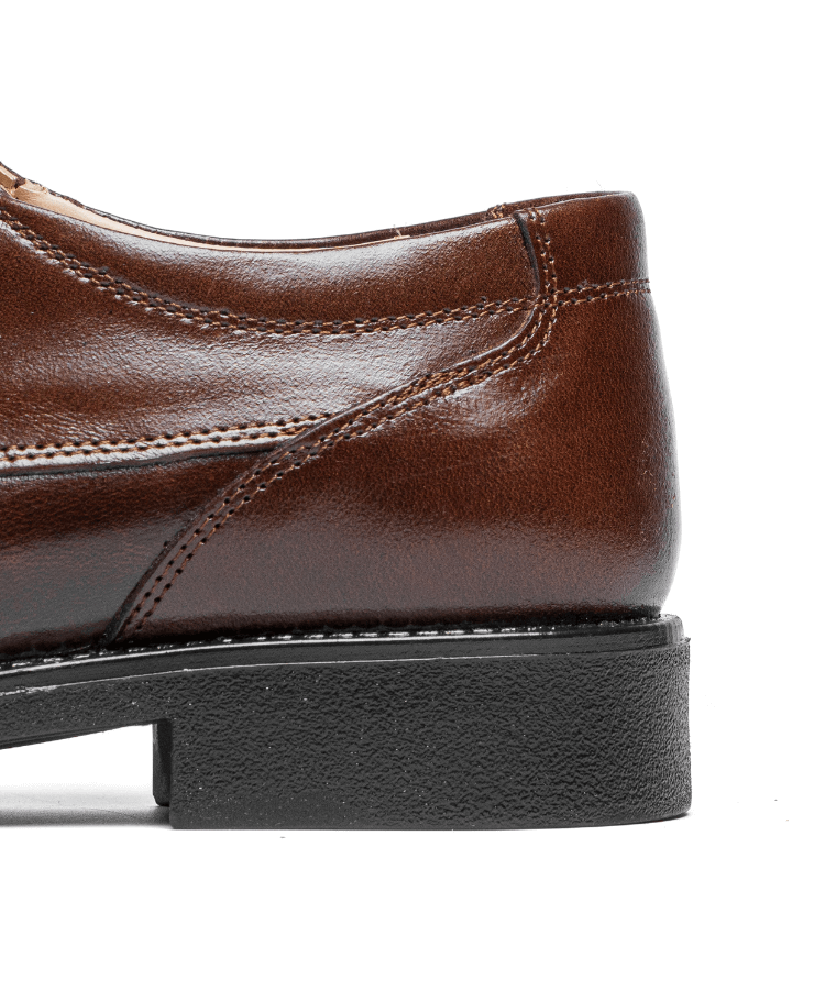 Image of Derby Marron en Cuir Véritable - Cosmos - Algerie