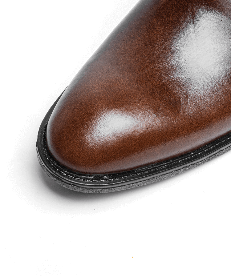 Image of Derby Marron en Cuir Véritable - Cosmos - Algerie