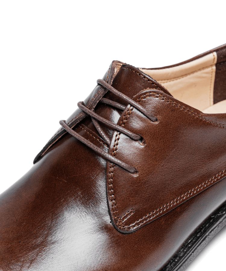 Image of Derby Marron en Cuir Véritable - Cosmos - Algerie