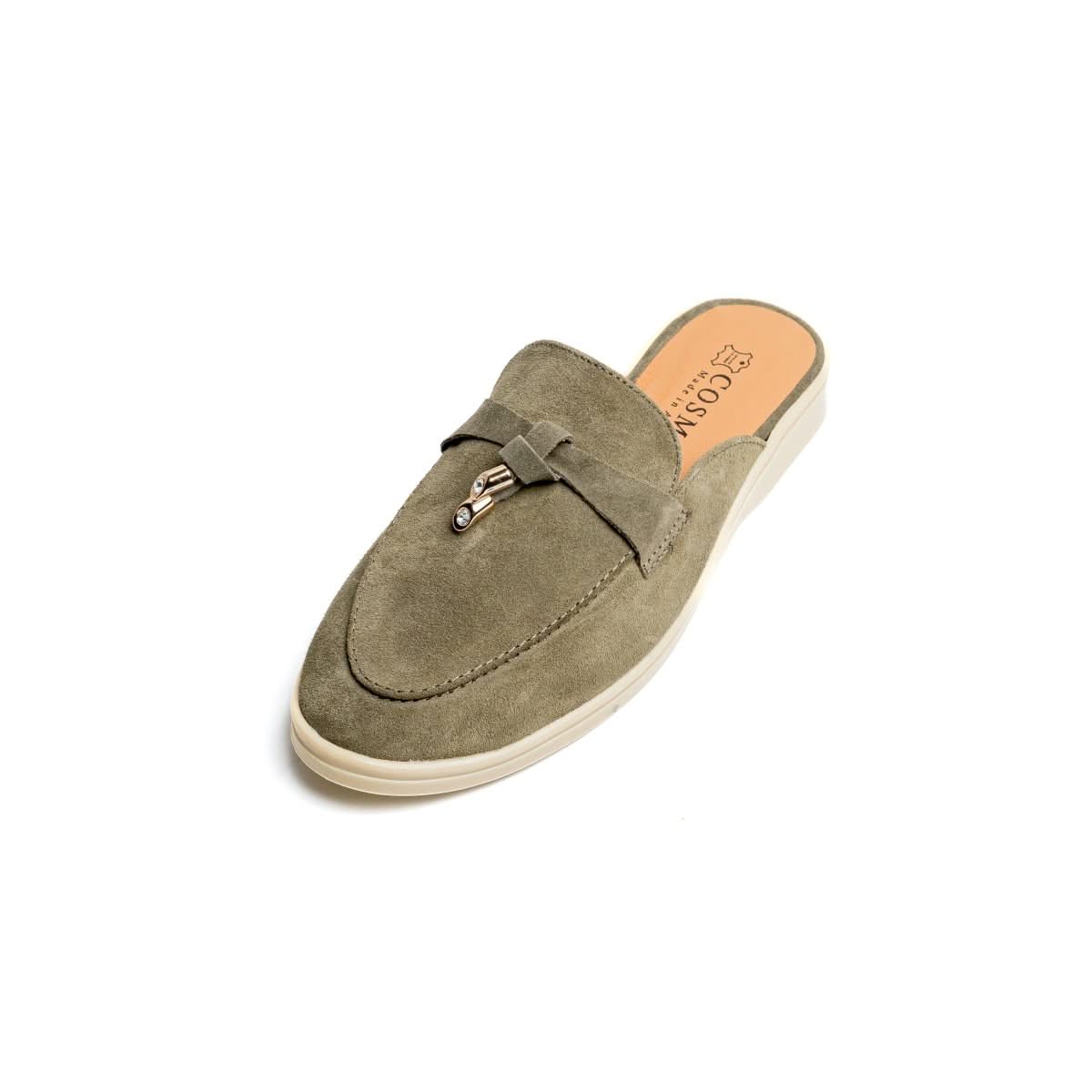 Estiva Vert Olive Cuir Véritable - Cosmos - Algerie