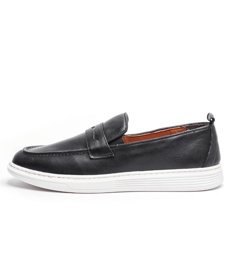 Image of Mocassin Horizon Noir (Cuir Véritable) - Cosmos - Algerie