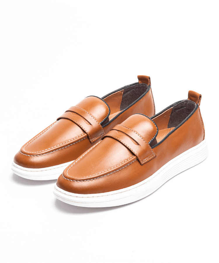 Image of Mocassin Horizon Tabac(Cuir Véritable) - Cosmos - Algerie