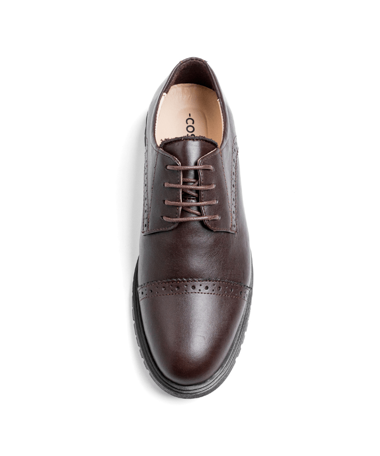 Oxford Fleuri Marron – Cuir - Cosmos - Algerie