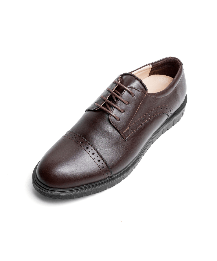 Oxford Fleuri Marron – Cuir - Cosmos - Algerie