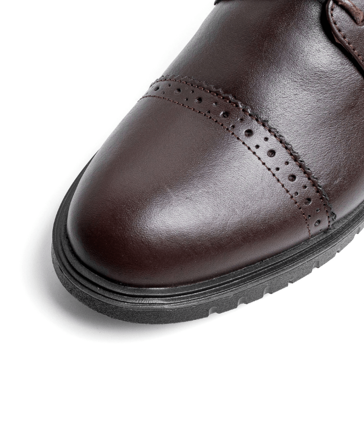 Oxford Fleuri Marron – Cuir - Cosmos - Algerie