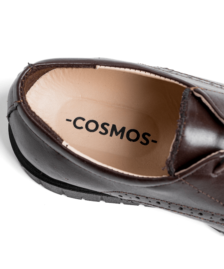 Oxford Fleuri Marron – Cuir - Cosmos - Algerie