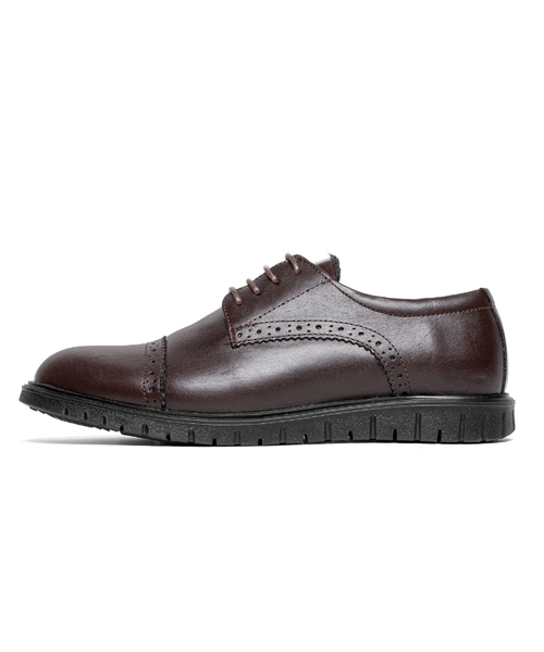 Oxford Fleuri Marron – Cuir - Cosmos - Algerie