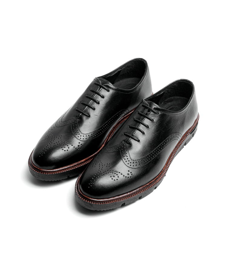 Richelieu Fleuri Marron – Cuir - Cosmos - Algerie