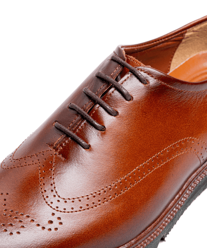 Richelieu Fleuri Marron – Cuir - Cosmos - Algerie