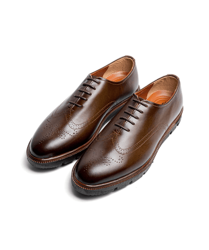 Richelieu Fleuri Marron – Cuir - Cosmos - Algerie