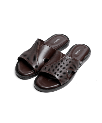 Sandale Moro Marron (Cuir Véritable) - Cosmos - Algerie