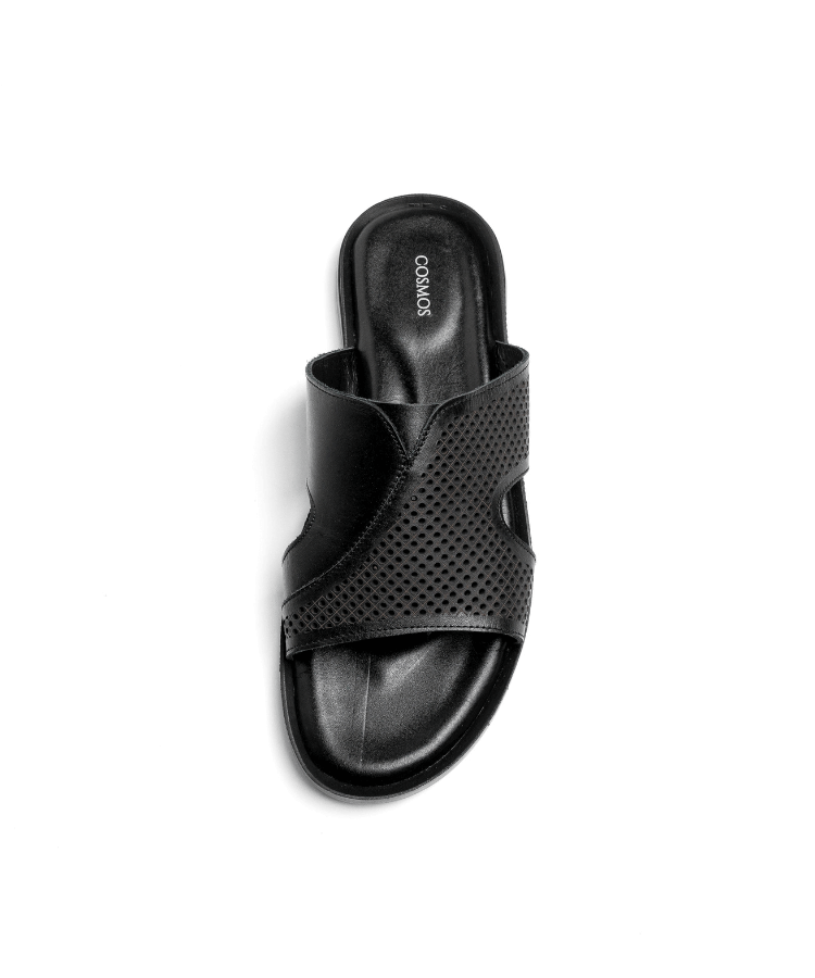 Sandale Moro Noir (Cuir Véritable) - Cosmos - Algerie