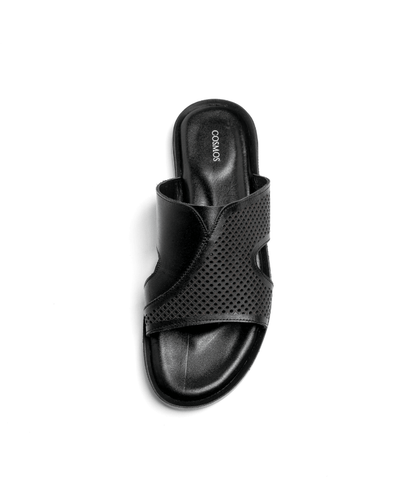 Sandale Moro Noir (Cuir Véritable) - Cosmos - Algerie