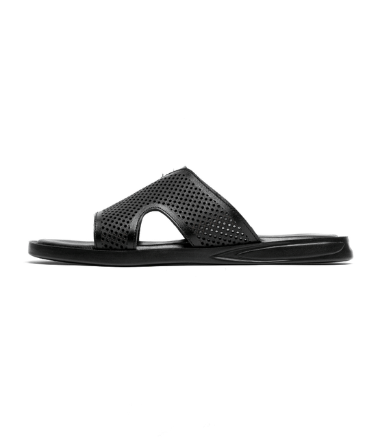 Sandale Moro Noir (Cuir Véritable) - Cosmos - Algerie